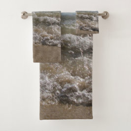 Meer- und Sandstrand Badhandtuch Set