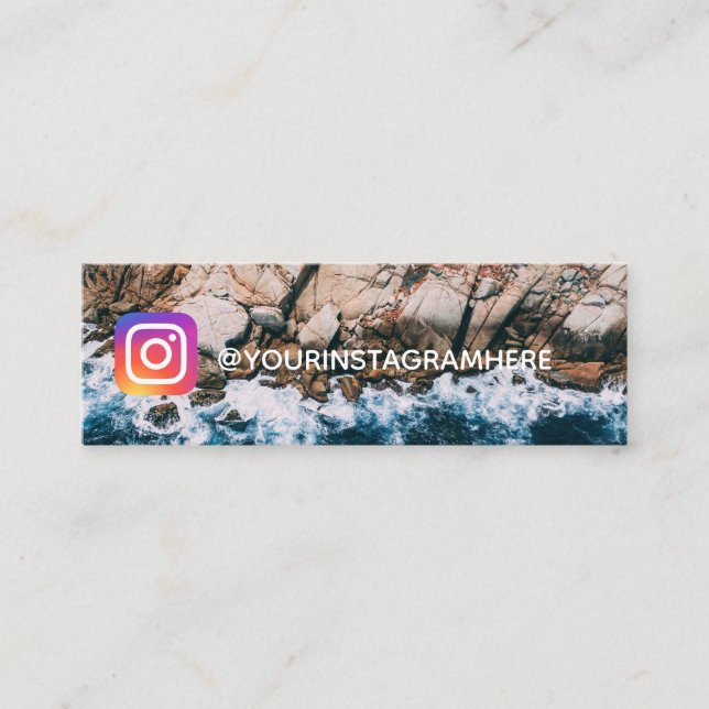 Meer und Strand Mini Visitenkarte (Vorderseite)