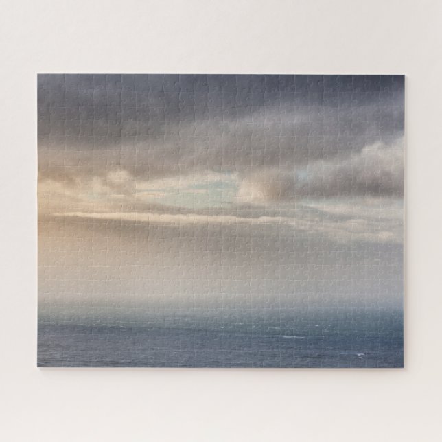 Meer und Wolken minimalistisch Puzzle (Horizontal)