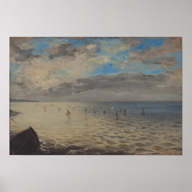 Meer von den Höhen von Dieppe gesehen Poster (Vorne)