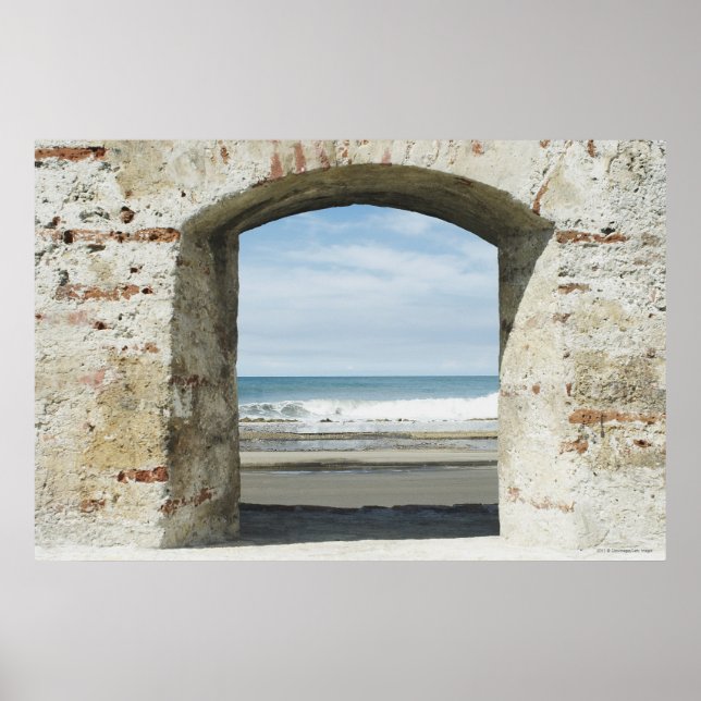 Meer von einem Bogen aus gesehen Poster (Vorne)