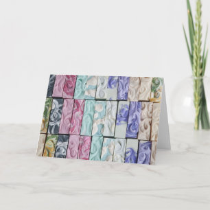 Meer von Wirbel - Seifenart Grußkarte Karte