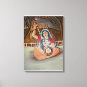 Meera Bai Ölmalerei auf Leinwand