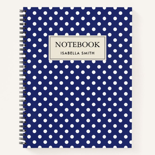 Meerblaues Weißerbsen Notizbuch (Vorderseite)