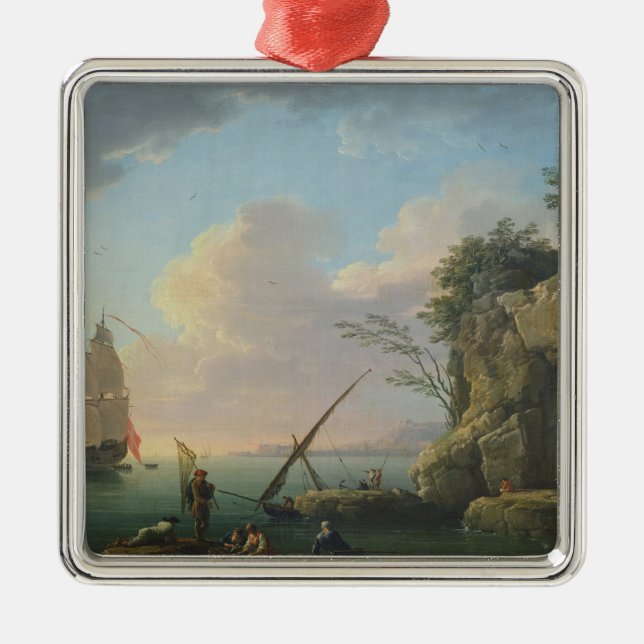 Meerblick, 1748 ornament aus metall (Vorne)