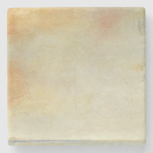 Meerblick mit ruhigem orange Sonnenuntergang Steinuntersetzer