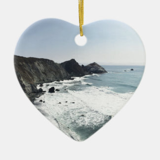 Meerblick-Pazifikküste-Landstraße großes Sur Keramik Ornament