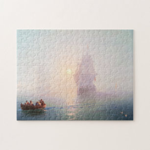 Meerblick Schiffs-Iwans Aivazovsky waterscape Meer Puzzle