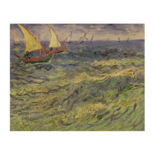 Meerblick Vincent van Goghs   bei Saintes-Maries Holzleinwand