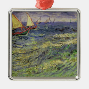 Meerblick Vincent van Goghs bei Saintes-Maries Silbernes Ornament