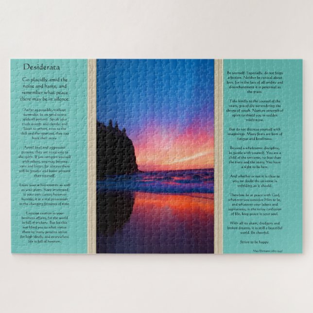 Meerblick von Desiderata Puzzle (Horizontal)
