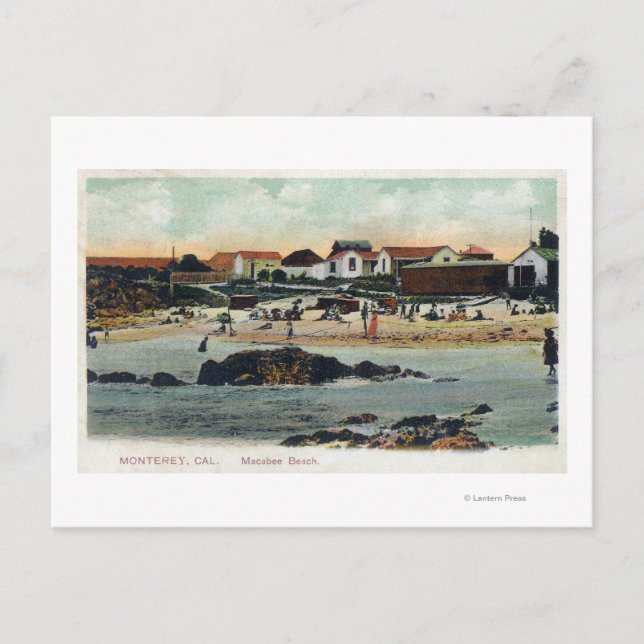 Meerblick von Macabee BeachMonterey, CA Postkarte (Vorderseite)