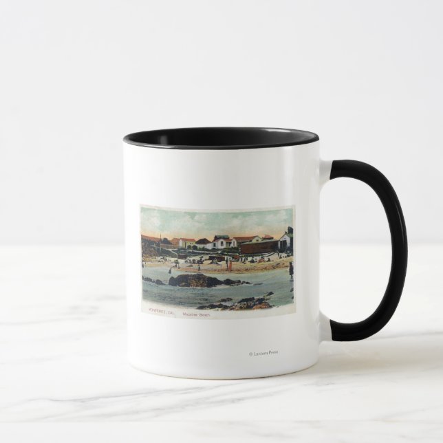 Meerblick von Macabee BeachMonterey, CA Tasse (Rechts)