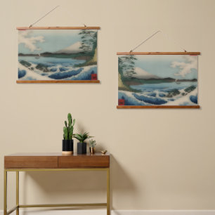 Meerblick von Satta Point Wandteppich Mit Holzrahmen