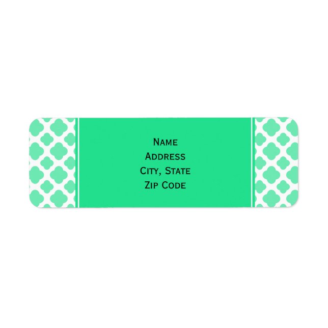 Meerbusch-Grünes Quatrefolienmuster (Vorne)