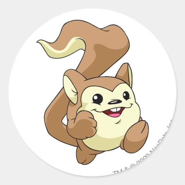 Meerca Brown Runder Aufkleber (Vorderseite)