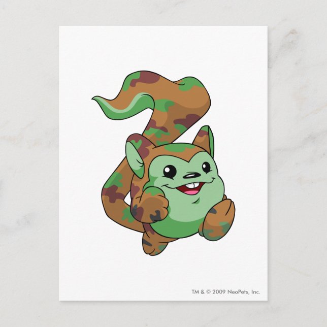 Meerca Camouflage Postkarte (Vorderseite)