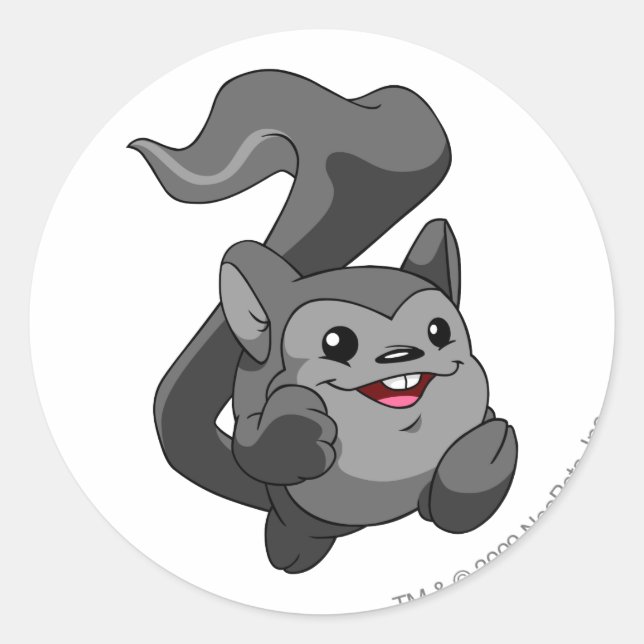 Meerca Shadow Runder Aufkleber (Vorderseite)