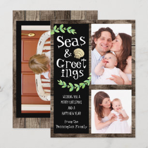 Meere und Grüße FotoCollage Feiertagskarte