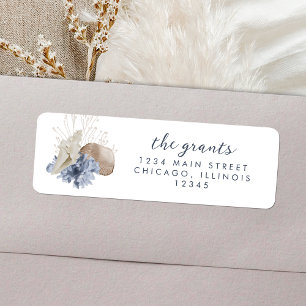 Meere und Grüße Rücksendeadressen-Aufkleber an der