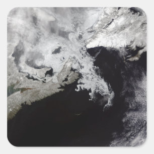 Meereis füllt den Golf von St. Lawrence Quadratischer Aufkleber