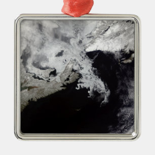 Meereis füllt den Golf von St. Lawrence Silbernes Ornament