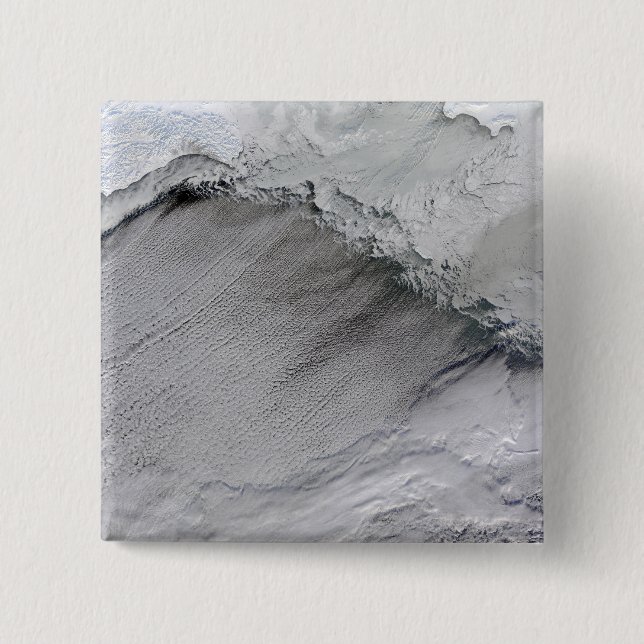 Meereis und Nebenstraßen im Beringmeer Button (Vorderseite)