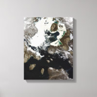 Meereis und Sedimente in Nunavut, Kanada