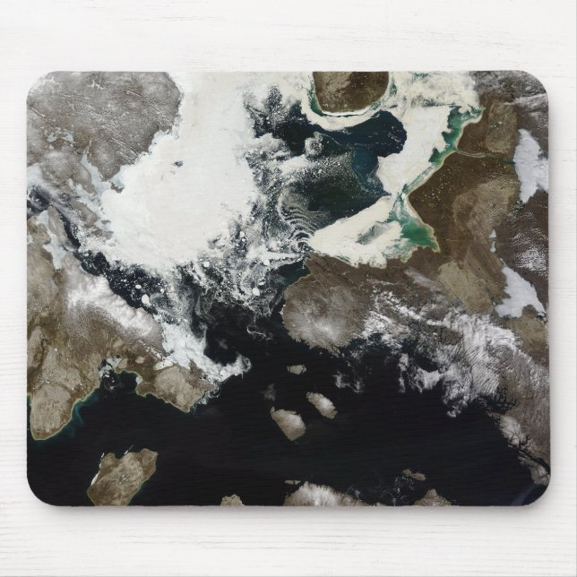 Meereis und Sedimente in Nunavut, Kanada Mousepad (Vorne)