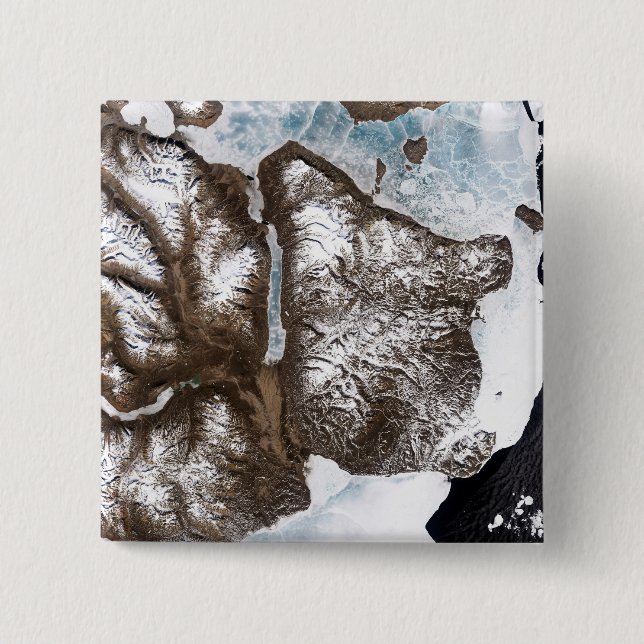 Meereislinien im Osten Grönlands Button (Vorderseite)