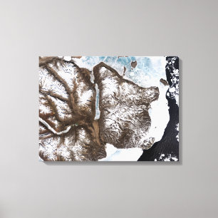 Meereislinien im Osten Grönlands Leinwanddruck