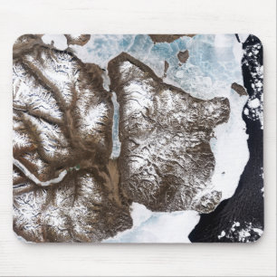 Meereislinien im Osten Grönlands Mousepad