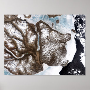 Meereislinien im Osten Grönlands Poster