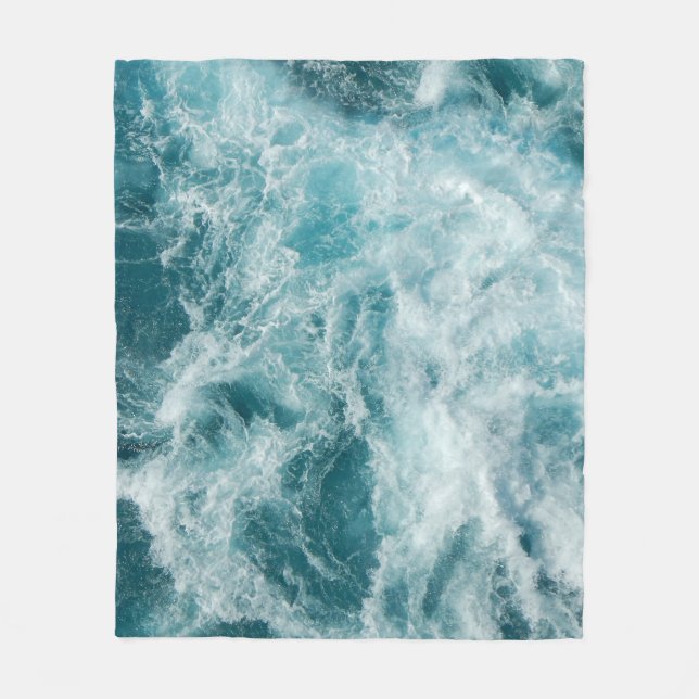 Meeres-Fleece-Decke Fleecedecke (Vorderseite)