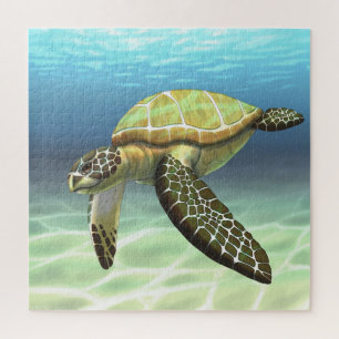 Meeres-Schildkröte-Puzzle Puzzle