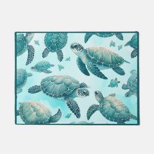 Meeres-Schildkröten Freunde Fußmatte