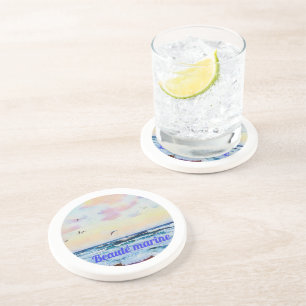 Meeres-Schönheit-Aquarell Getränkeuntersetzer