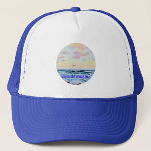 Meeres-Schönheit-Aquarell Truckerkappe
