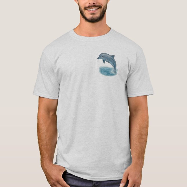 Meeres-Thema - Delfin T-Shirt (Vorderseite)