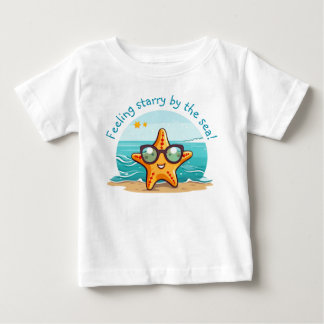 Meeresabenteuer | Niedlicher Starfish mit Sonnenbr Baby T-shirt