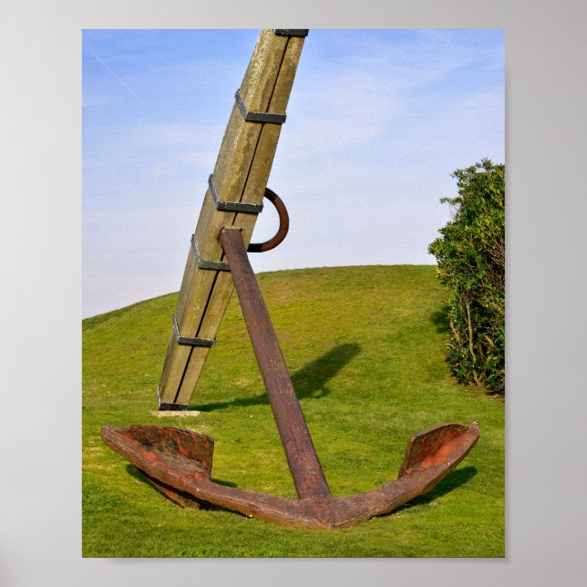 Meeresanker am Les Sables d'Olonne in Frankreich Poster (Vorne)