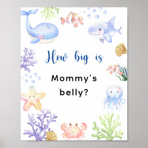 Meeresbewohner - Wie groß ist Mamas Bauch Poster
