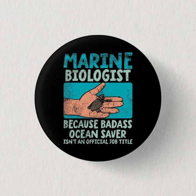 Meeresbiologe Button (Vorderseite)
