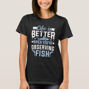 Meeresbiologie Beobachtet Fische Meeresbiologe T-Shirt