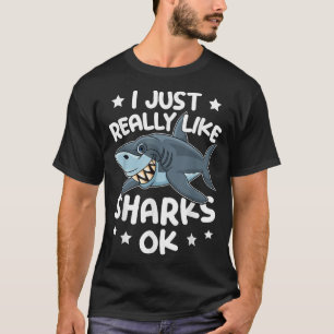 Meeresbiologie Ich mag Haie Ok T-Shirt