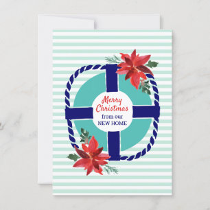 Meeresblaue Weihnachts-Poinsettien in Bewegung Ankündigung