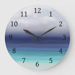 Meeresblick 277 große wanduhr