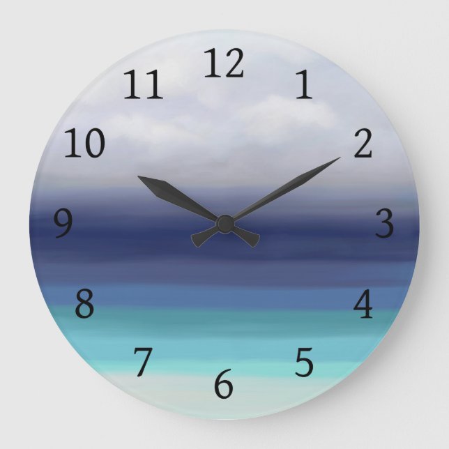 Meeresblick 277 große wanduhr (Vorderseite)