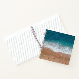 MEERESBLICK STRAND MUSCHELN SOMMERFERIEN  NOTIZBUCH