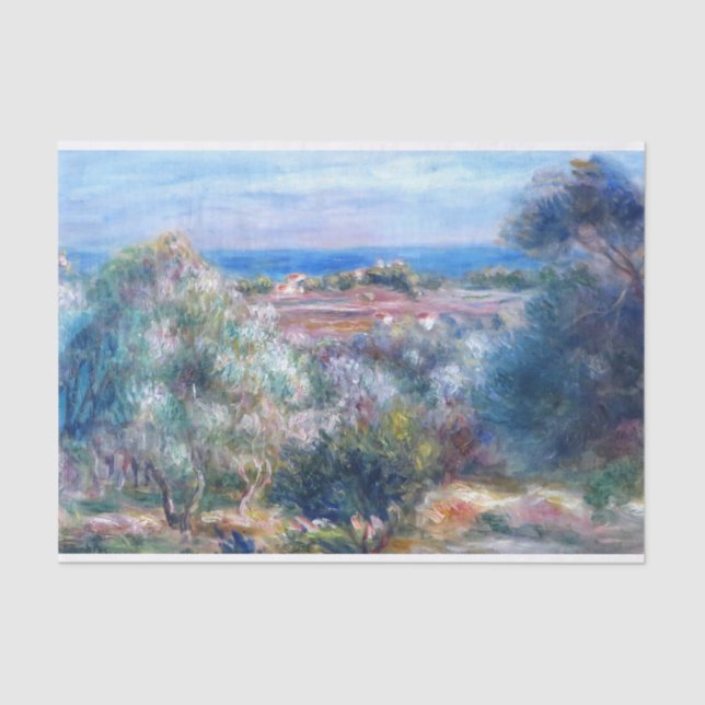 Meeresblick von Auguste Renoir Seidenpapier (Vorderseite)
